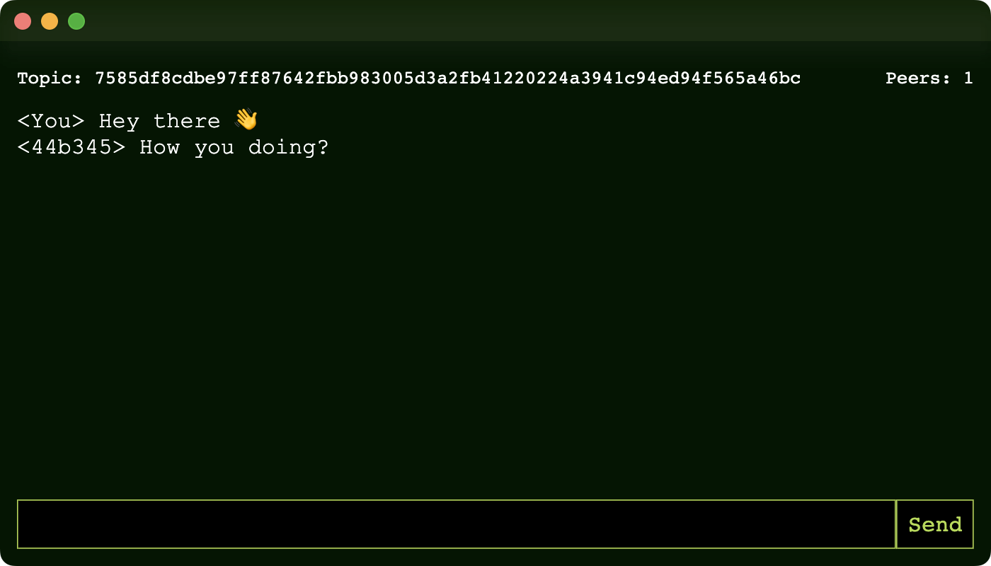 View from the first app